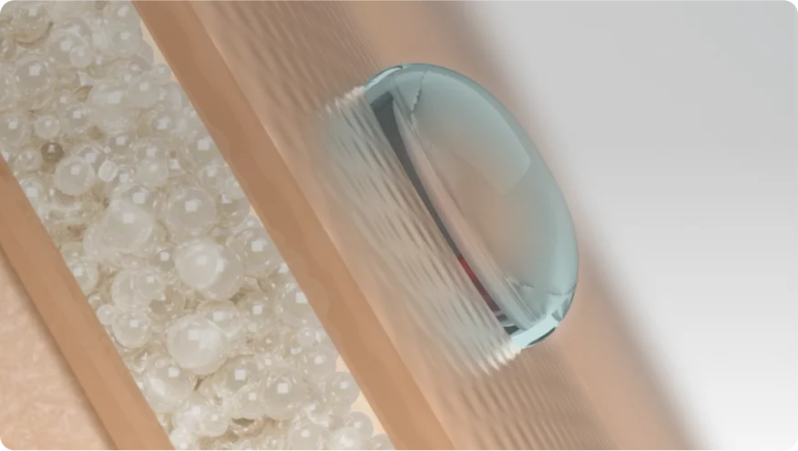 a white plastic container with a white substance in it