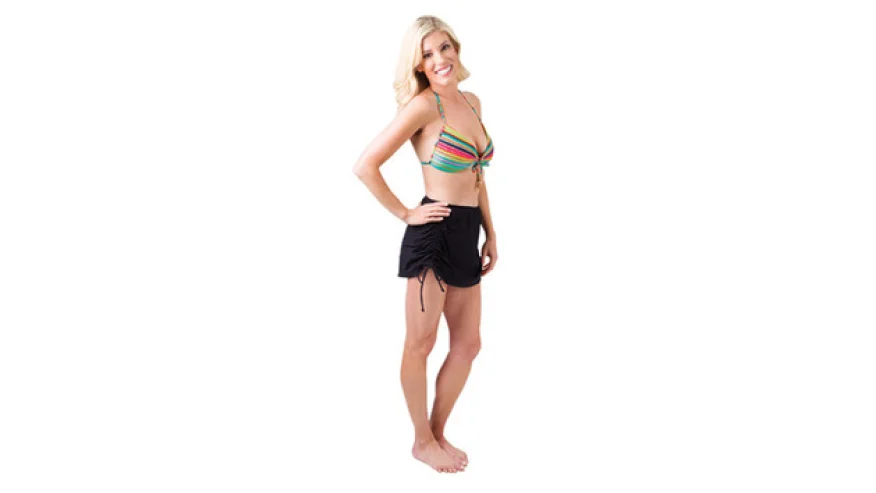 a woman wearing a garment