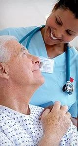 a doctor attending to a patient