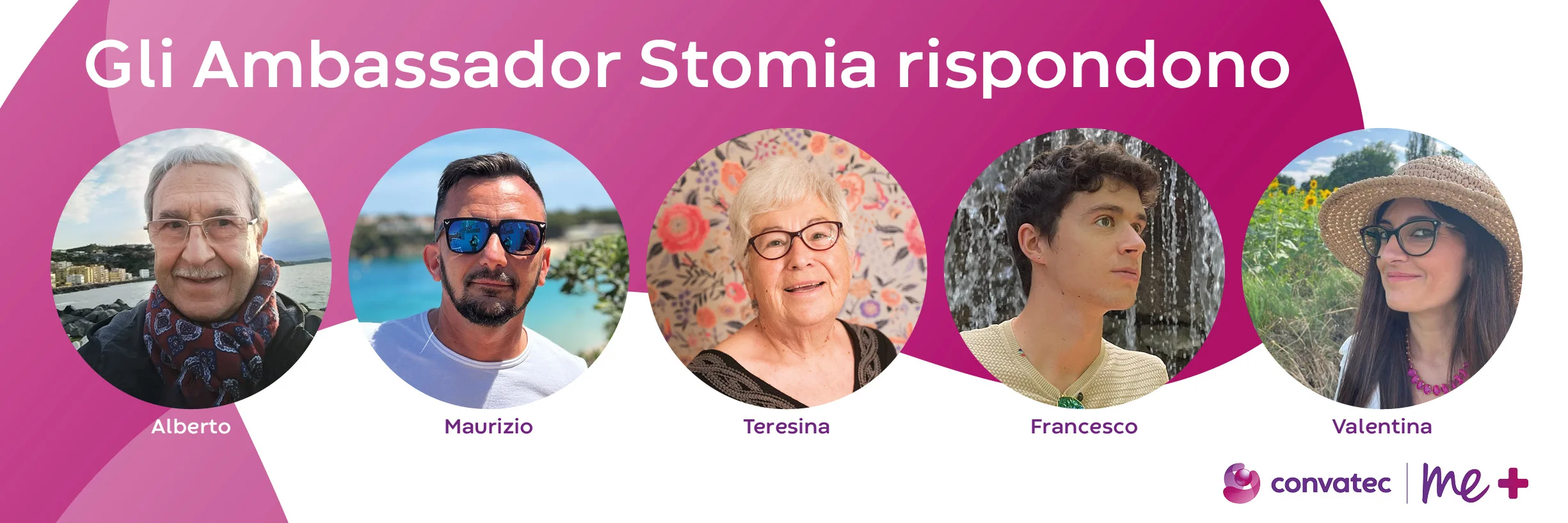 Primi piani di persone