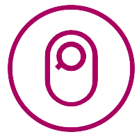 Εικονίδιο με ασφαλή σύνδεση μεταξύ της θήκης και του δέρματος